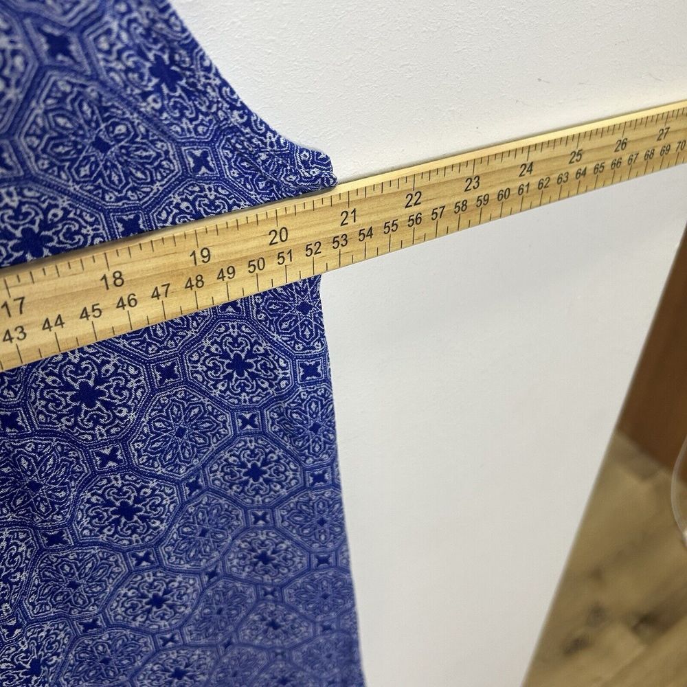 En Creme‎  Maxi Sundress Size Small blue Color 100% Rayon - Picture 9 of 11